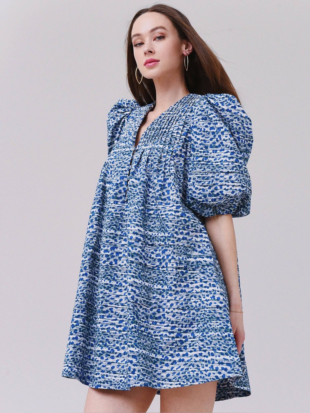 Hunter Bell Blue Jenkins Dress S